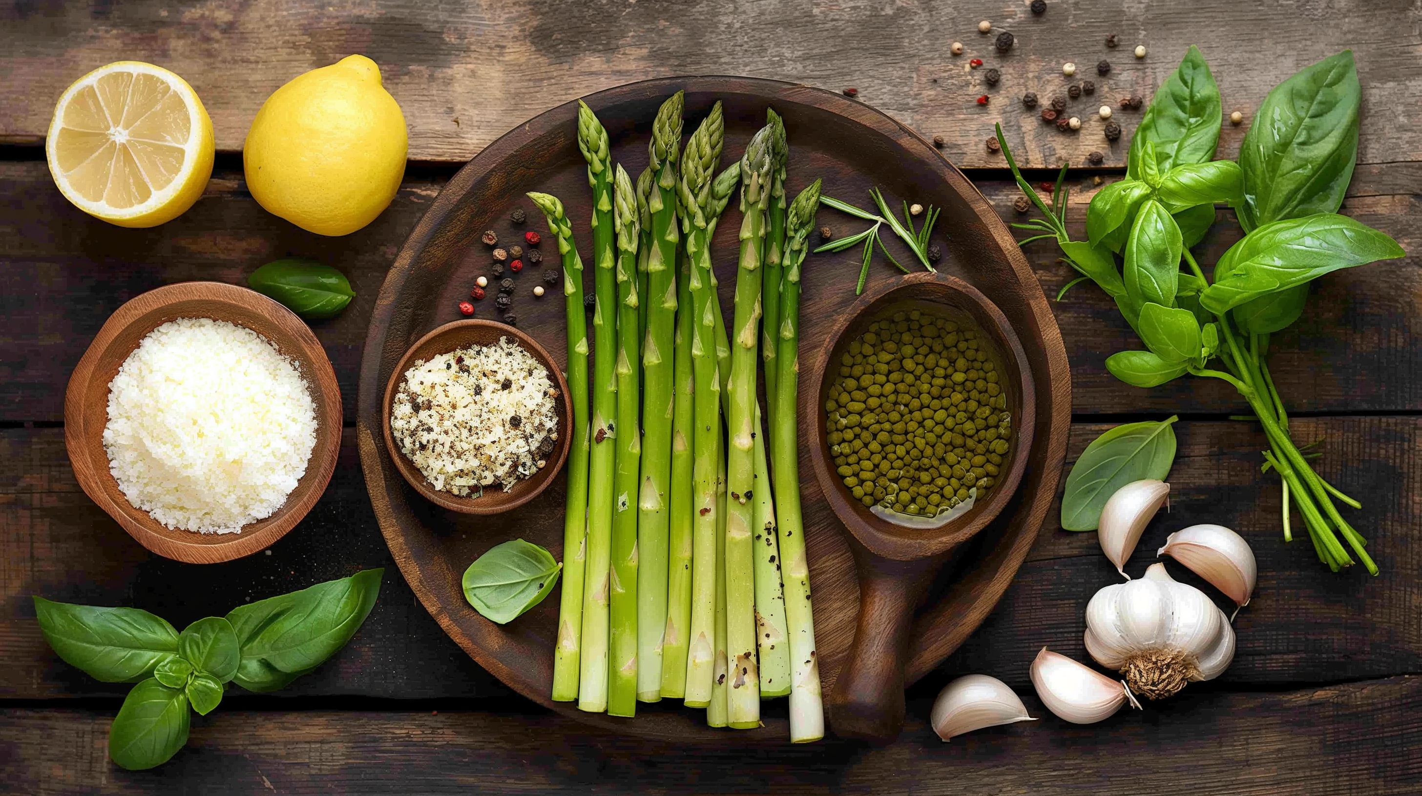 Grilled asparagus