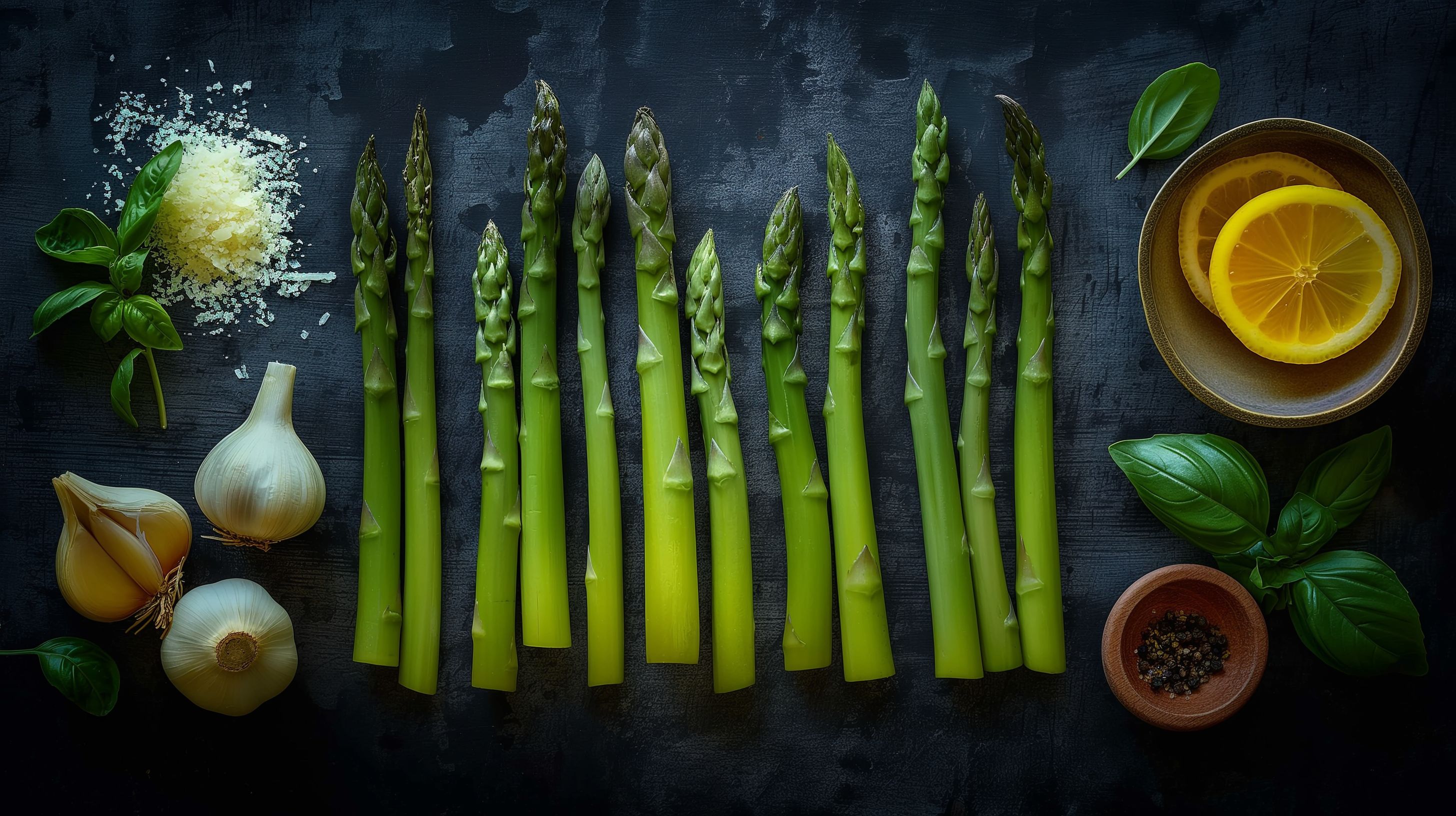 Grilled asparagus