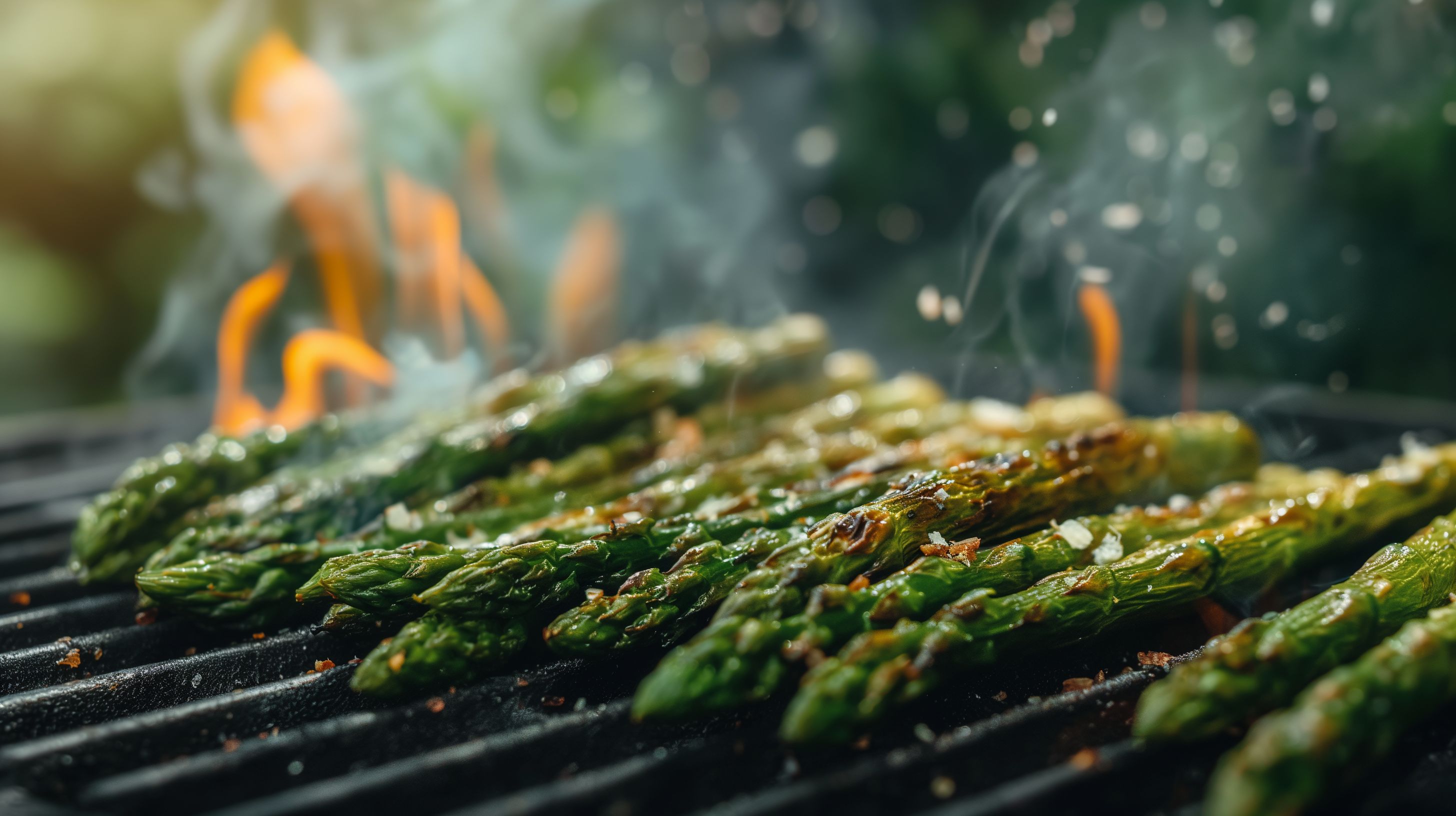 Grilled asparagus