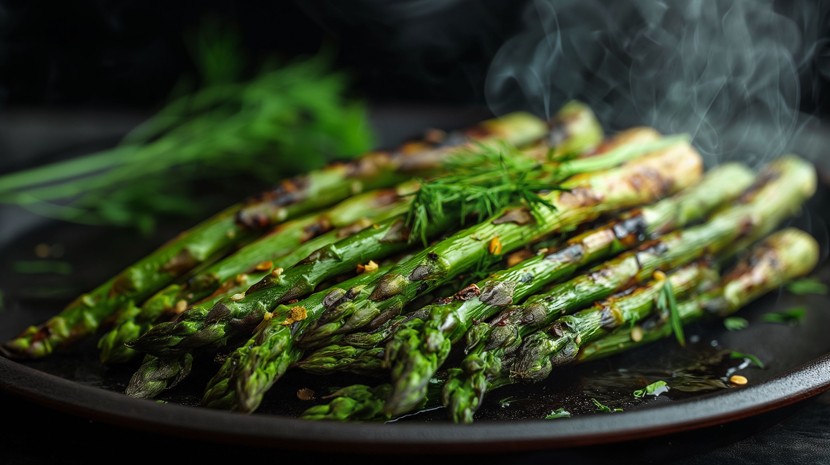 Grilled asparagus
