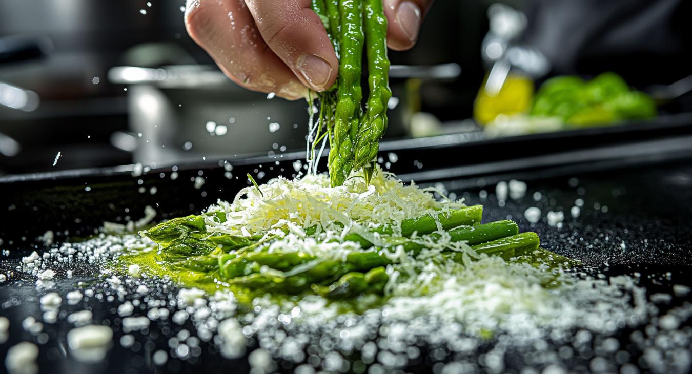 Grilled asparagus