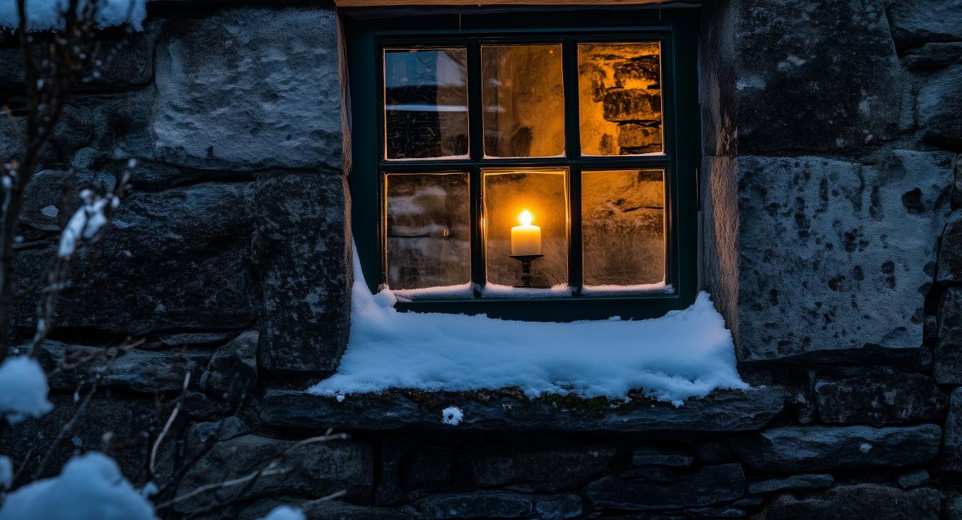 Candle in window