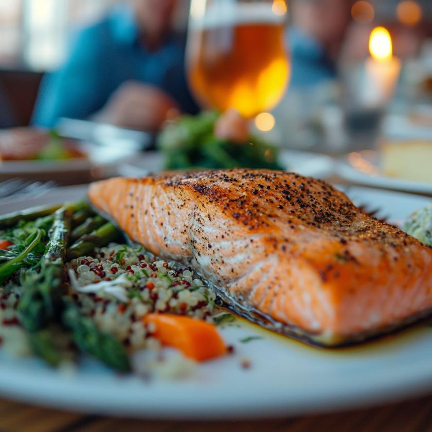 Salmon dinner