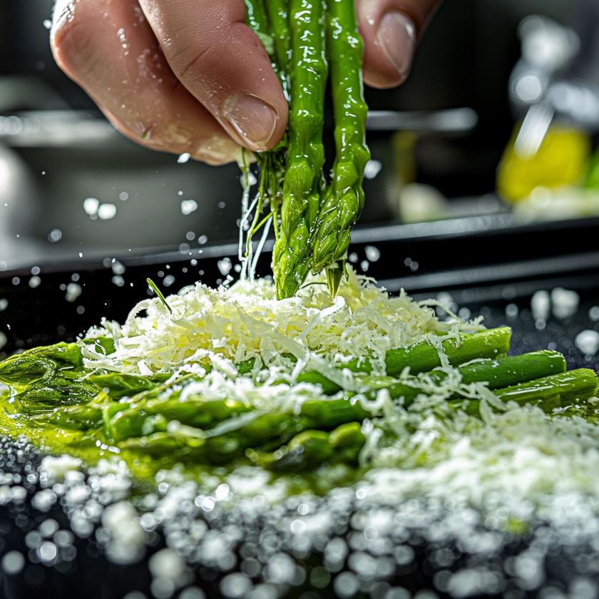 Grilled asparagus